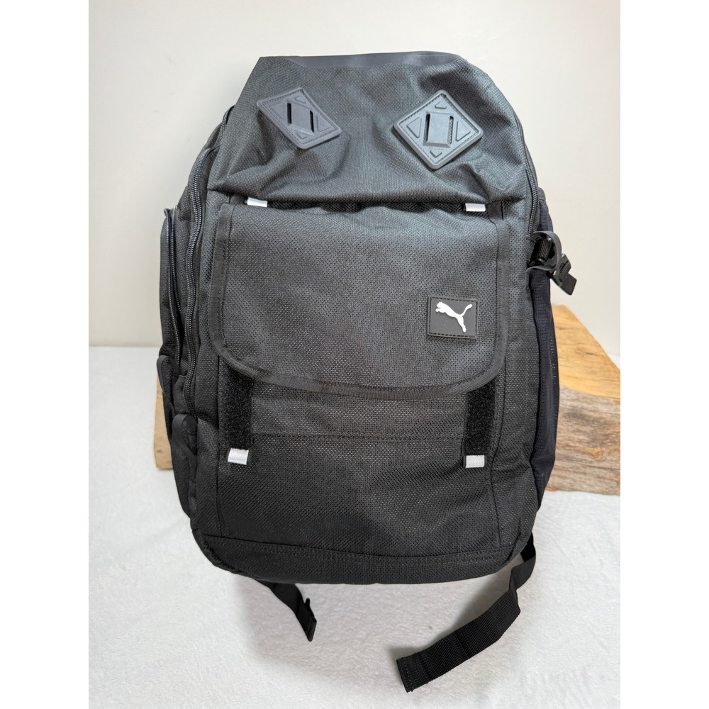 Puma Golf Black Adult Executive Backpack Laptop Workout 77138 13x18 8.5